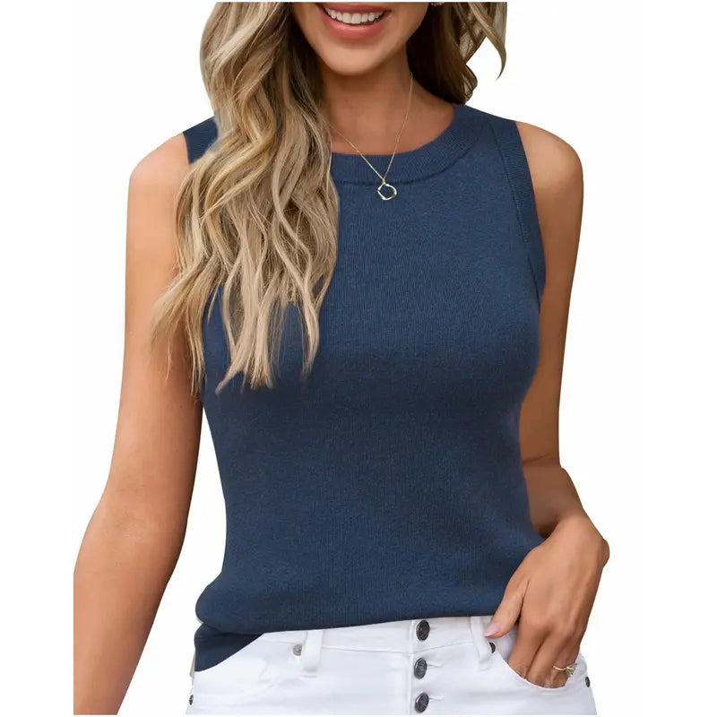 Everyday Knit Crew Tank Top