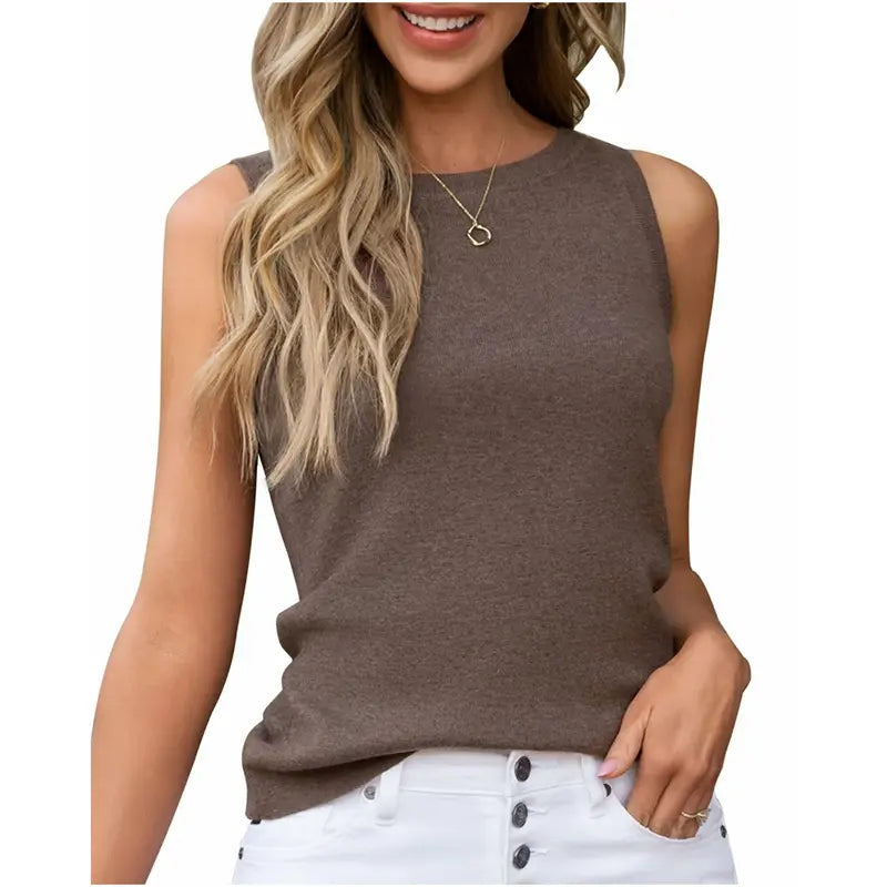 Everyday Knit Crew Tank Top