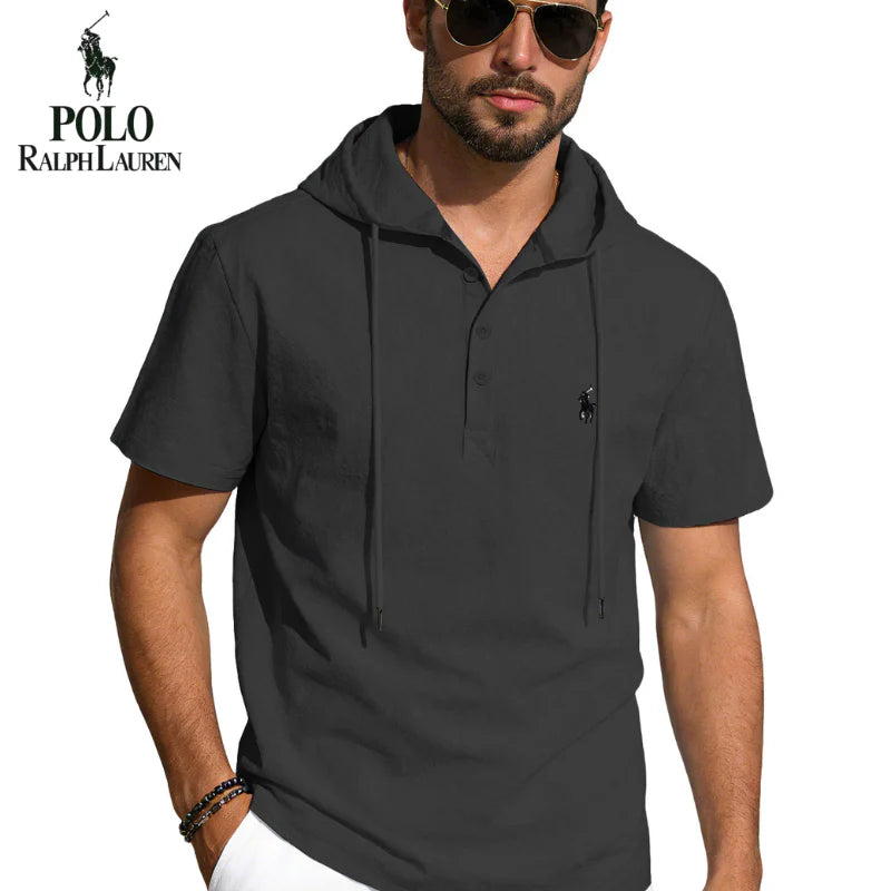 Everyday Comfort Hooded Polo Shirt