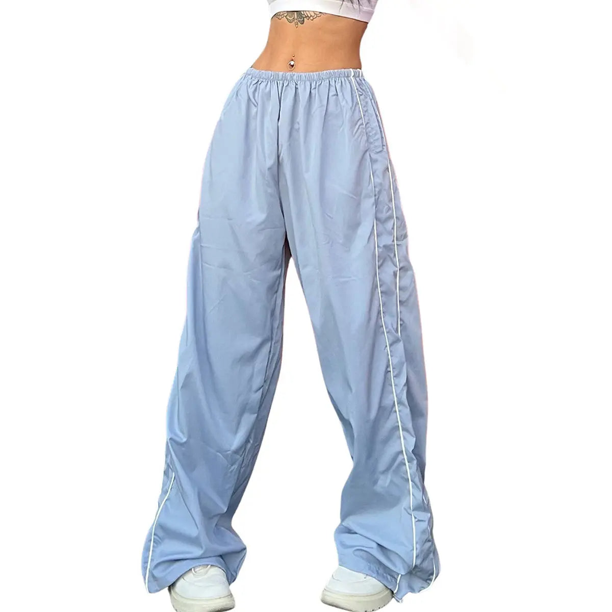 Everyday Parachute Wideleg Track Pants