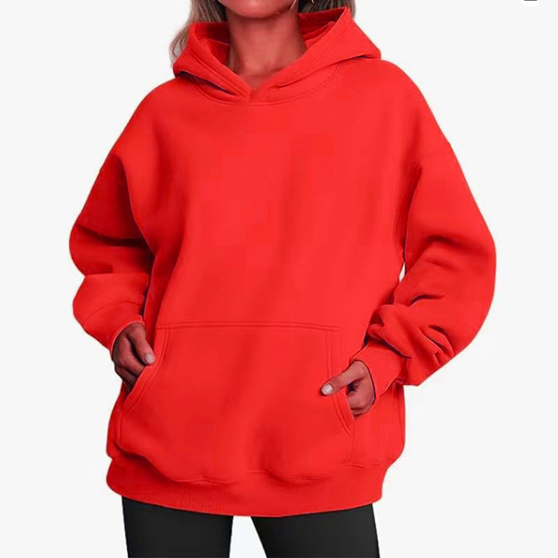 Womens Oversized HoodiesFleece Sweatshirts Long Sleeve SweatersPullover Fall Clothes with Pocket Fallreshness