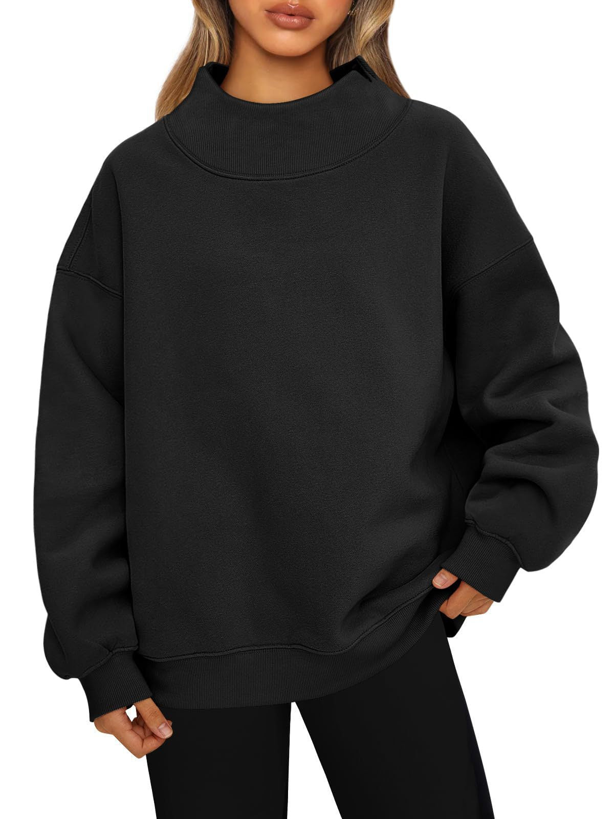 Fleece High-Neck Pullover Comfort Wear