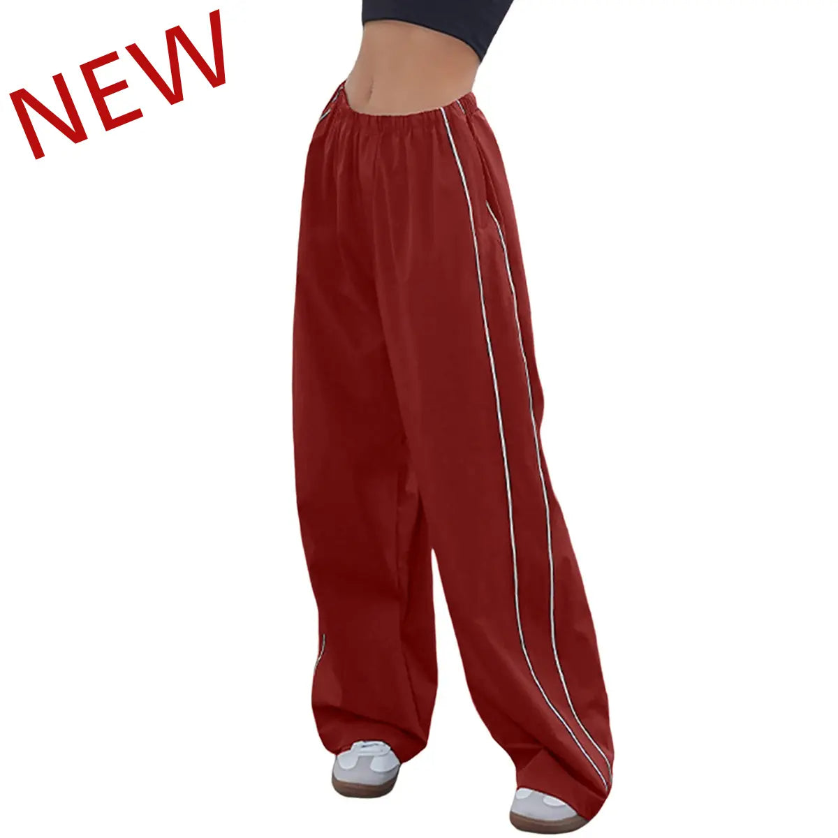 Everyday Parachute Wideleg Track Pants