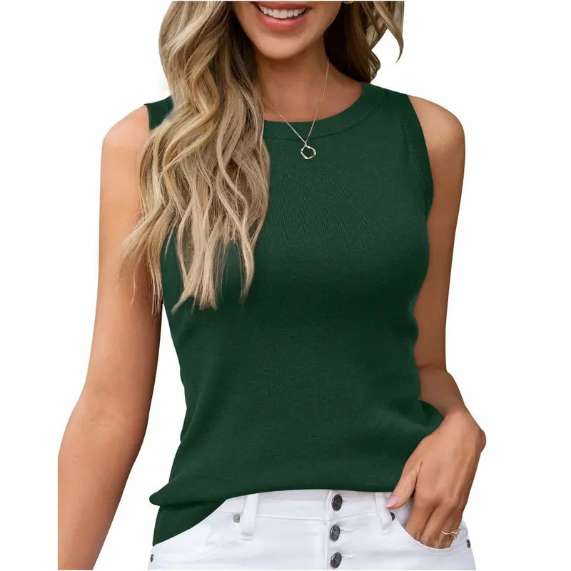 Everyday Knit Crew Tank Top
