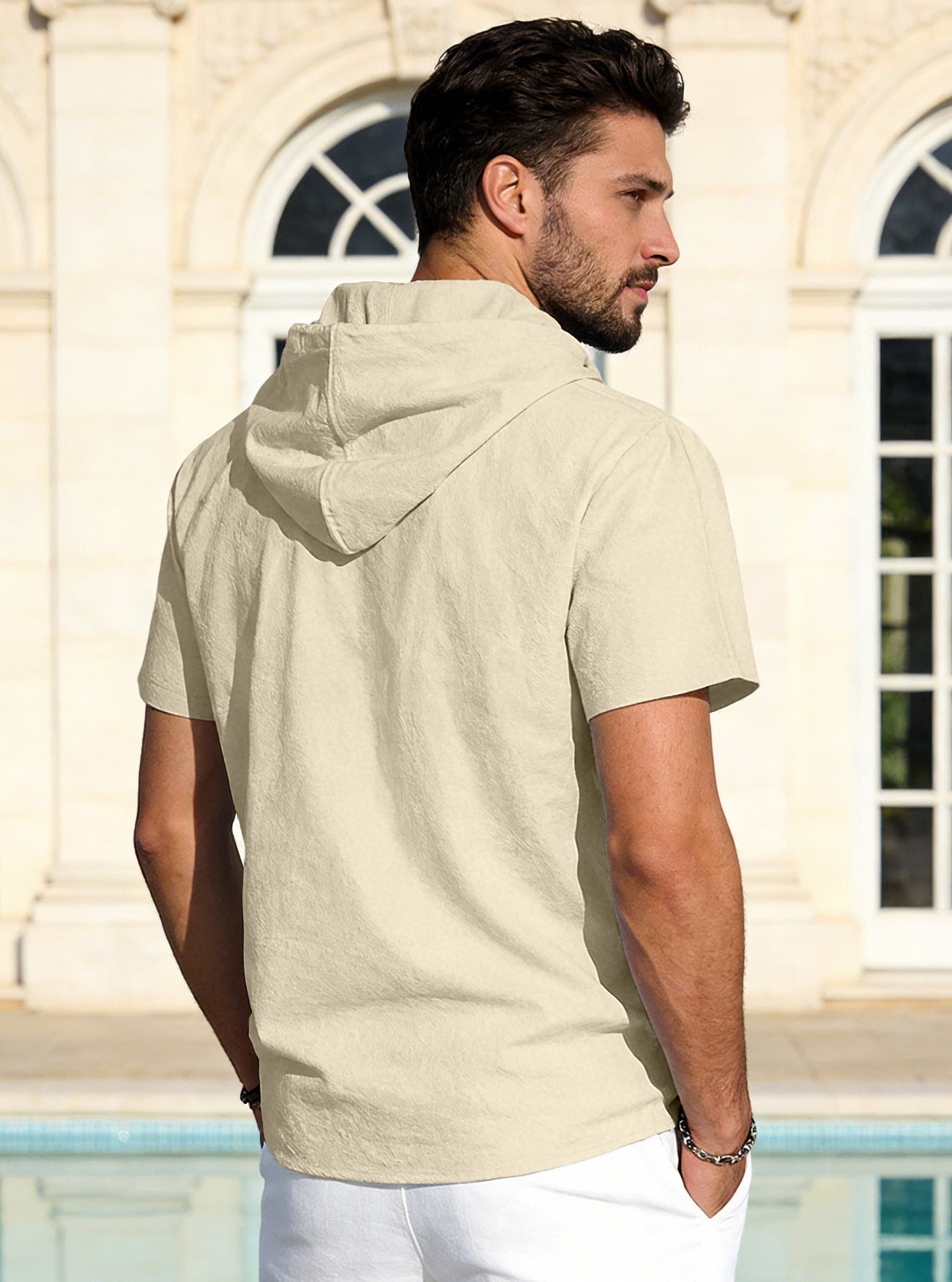 Everyday Comfort Hooded Polo Shirt