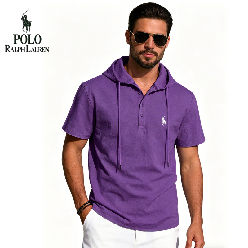 Everyday Comfort Hooded Polo Shirt