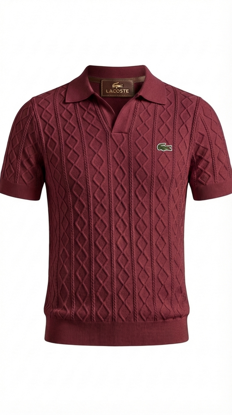 Refined Textured Everyday Polo Shirt