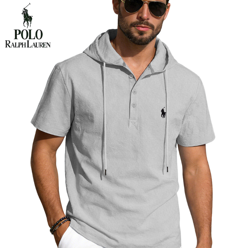 Everyday Comfort Hooded Polo Shirt
