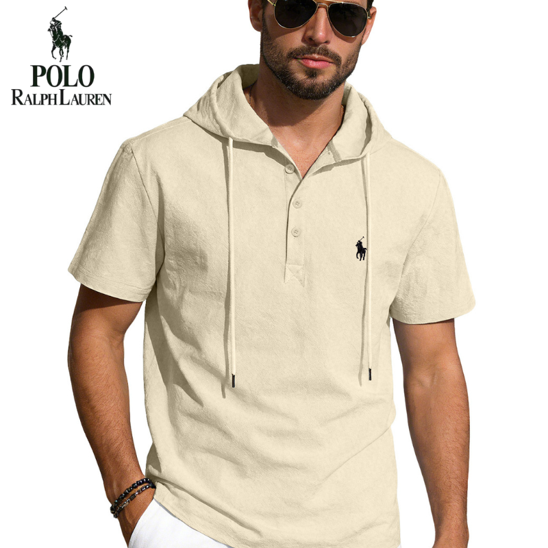 Everyday Comfort Hooded Polo Shirt