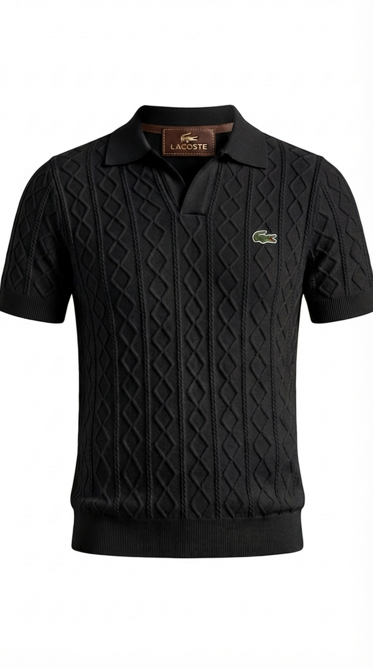 Refined Textured Everyday Polo Shirt