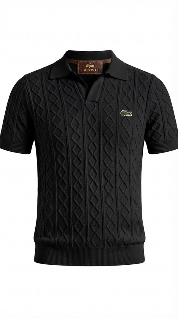 Refined Textured Everyday Polo Shirt